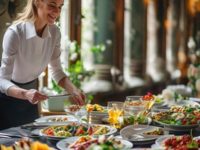 酒店服务中的礼仪之美，就像一小朵优雅的玫瑰，温暖而细腻。